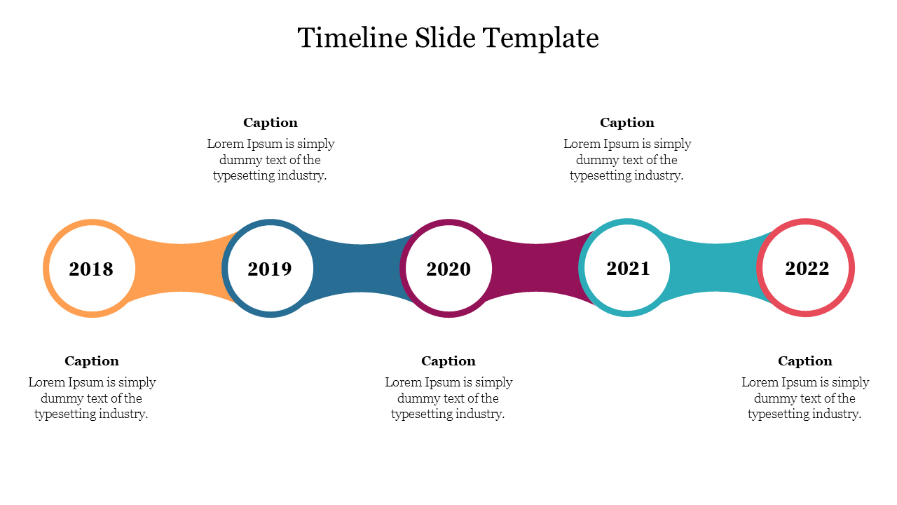 Circle Timeline Slide Template For Presentation